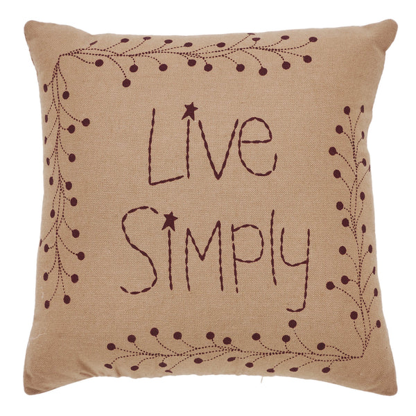 Pip Vinestar Live Simply Pillow 6x6