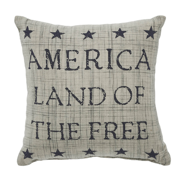 My Country Land of the Free Pillow 6x6 (Navy)