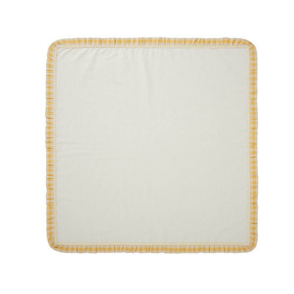 Honeycomb Ruffled Table Topper 40x40