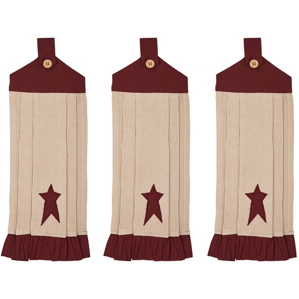 Connell Button Loop Tea Towel Set of 3