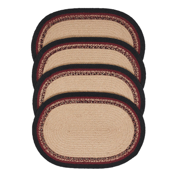 Connell Oval Placemat Stencil Stars Set of 4 13x19