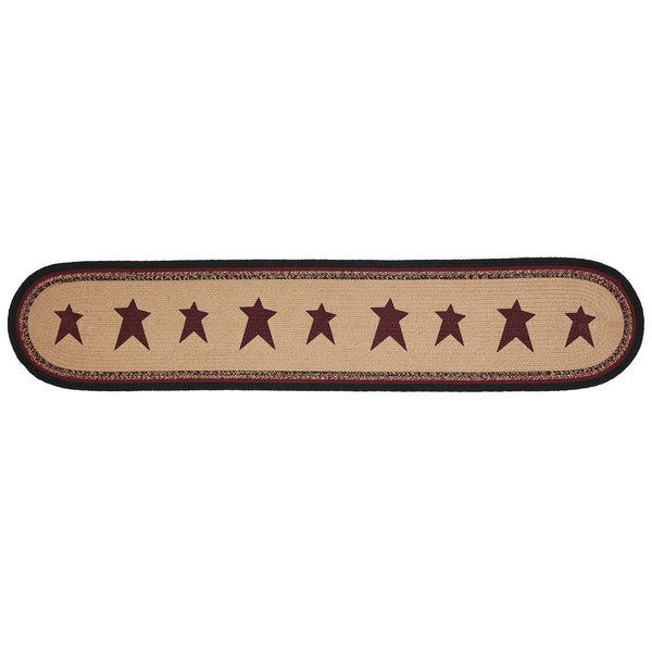 Connell Oval Runner Stencil Stars 12x60