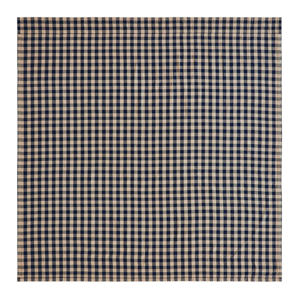 Allegiance Navy & Tan Check Shower Curtain 72x72
