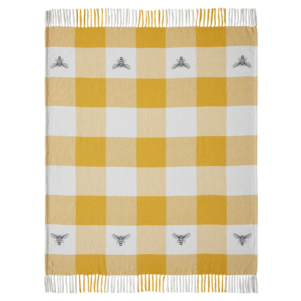 Buzzy Bees Woven Throw 50x60
