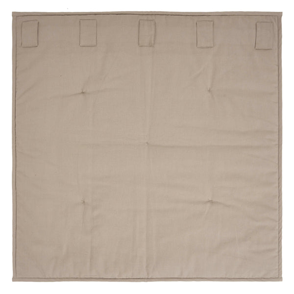 Custom House Black Tan Jacquard Quilted Lap Throw 34Wx34L