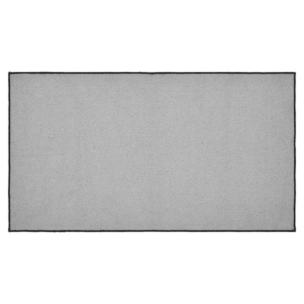 Custom House Black Tan Jacquard Polyester Rug Rect 27x48