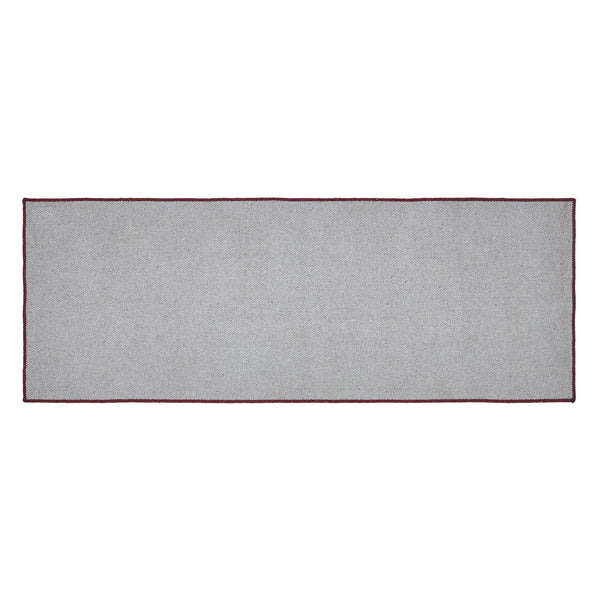 Custom House Burgundy Tan Jacquard Polyester Bathmat 17x48