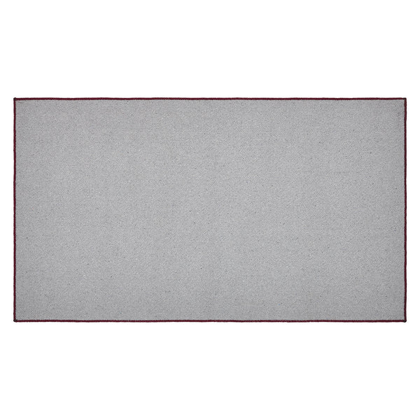 Custom House Burgundy Tan Jacquard Polyester Rug Rect 27x48