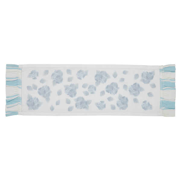 Finders Keepers Hydrangea Ruffled Runner 12x36