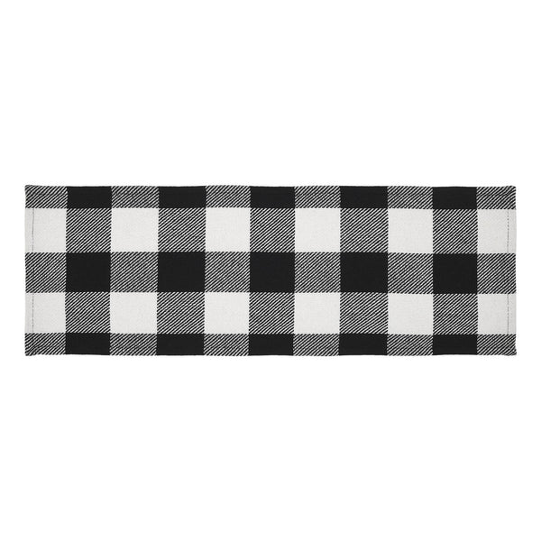 Annie Buffalo Check Black Runner 12x36