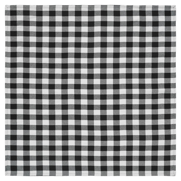 Annie Buffalo Check Black Table Topper 40x40 | Farmhouse Country Décor