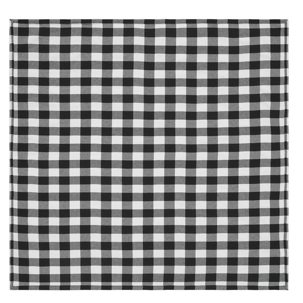 Annie Buffalo Check Black Table Topper 40x40 | Farmhouse Country Décor