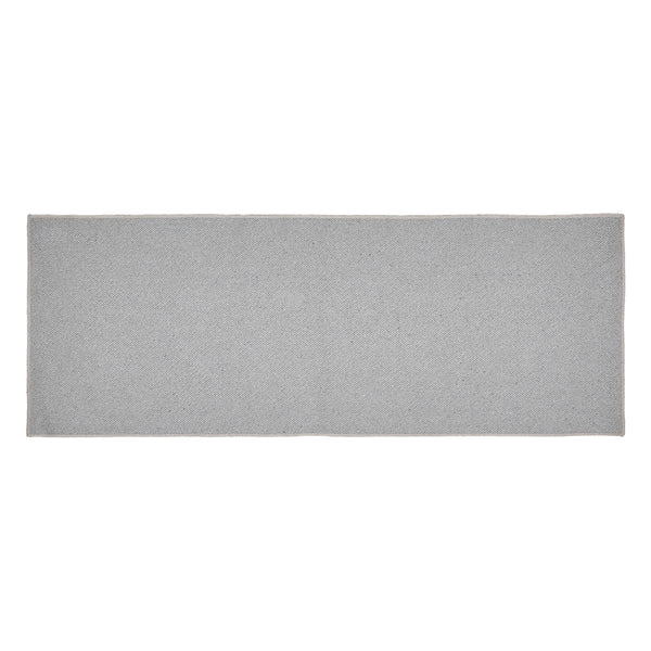 Annie Buffalo Check Grey Polyester Rug Rect 17x48