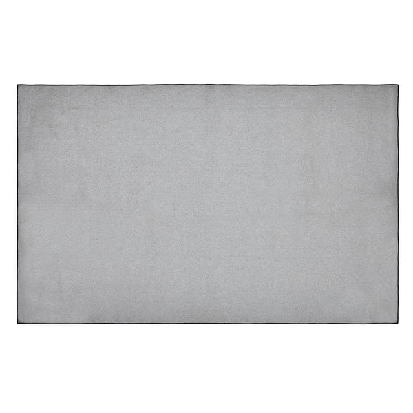 Black Check Polyester Rug Rect 60x96