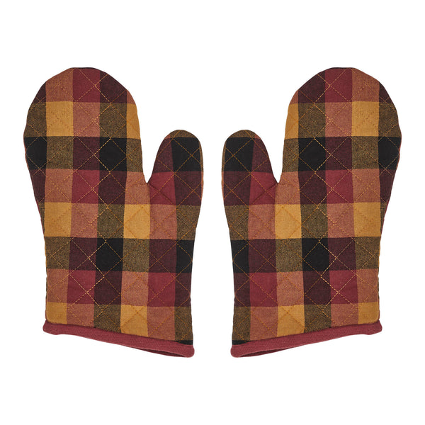 Heritage Farms Primitive Check Oven Mitt Set of 2