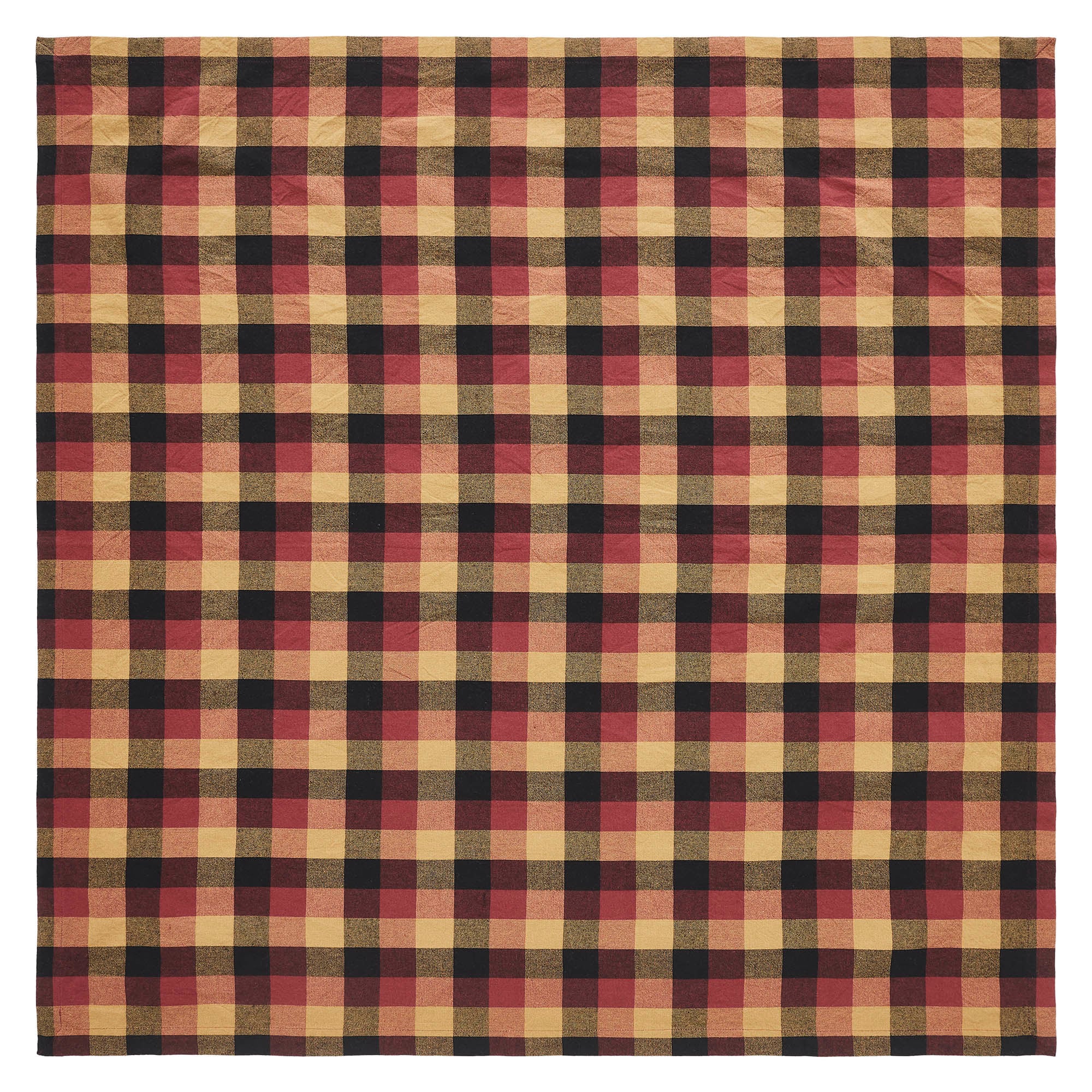 Heritage Check Pattern Heritage Farms Primitive Check Table Topper 40x40 - Allyson’s Place ...