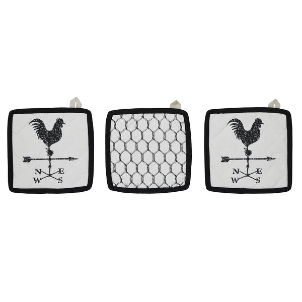 Down Home Pot Holder Set of 3 8x8