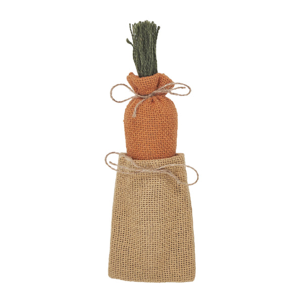 Spring In Bloom Mini Burlap Sack with Carrot