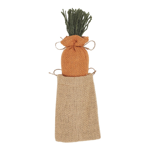 Spring In Bloom Mini Burlap Sack with Carrot