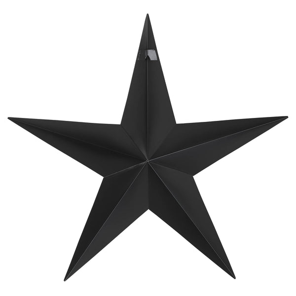 Metal Star Speckled Black Distressed 24x24