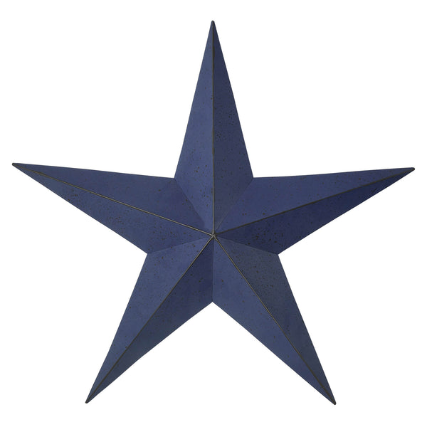 Metal Star Speckled Navy Distressed 24x24