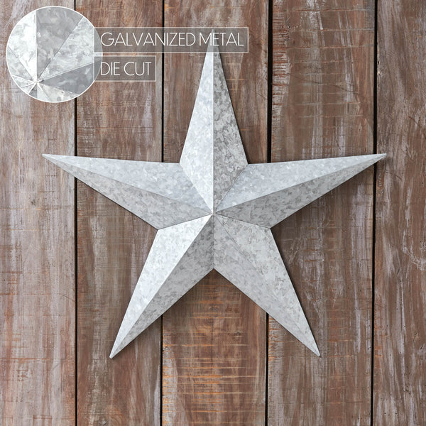 Metal Star Galvanized 24x24