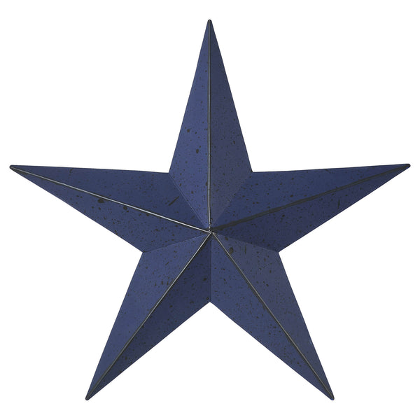 Metal Star Speckled Navy Distressed 12x12