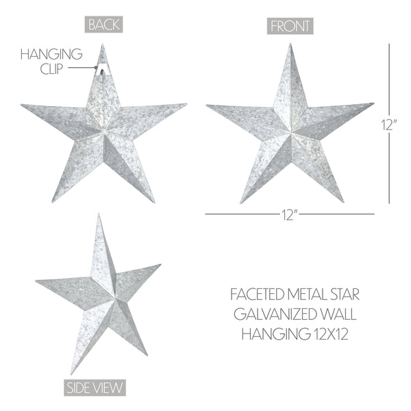 Metal Star Galvanized 12x12