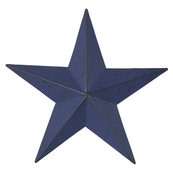 Metal Star Speckled Navy Distressed 8x8