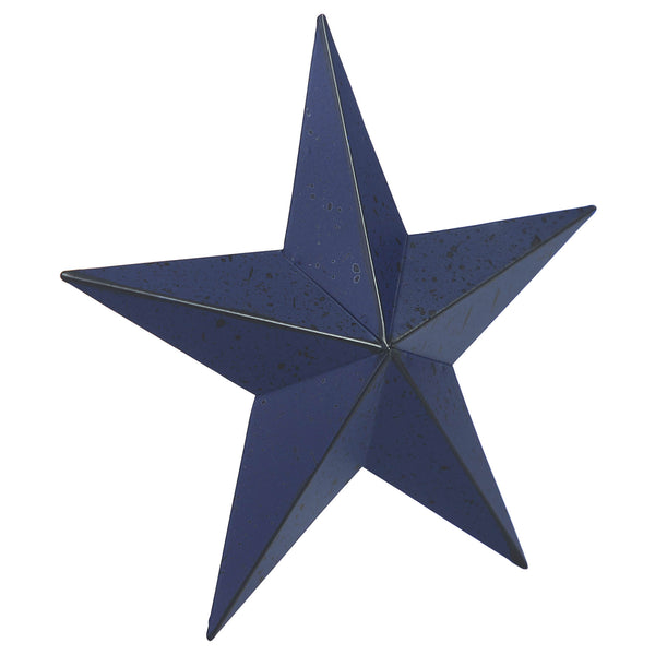 Metal Star Speckled Navy Distressed 8x8