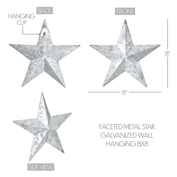 Metal Star Galvanized 8x8
