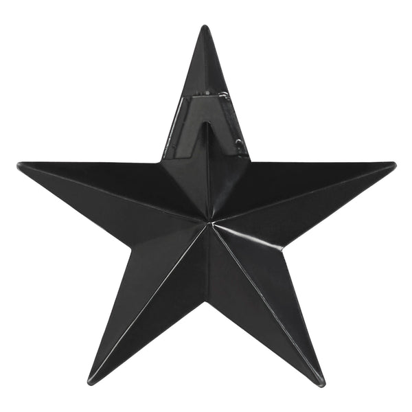 Metal Star Speckled Black Distressed 4x4
