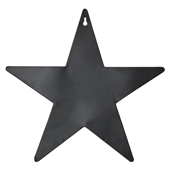 Metal Star Speckled w/ Pocket Black Distressed 12x12