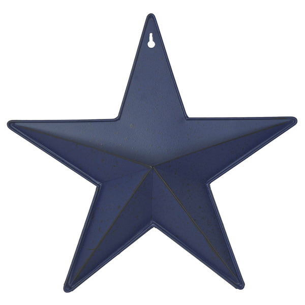 Metal Star Speckled w/ Pocket Navy Distressed 12x12