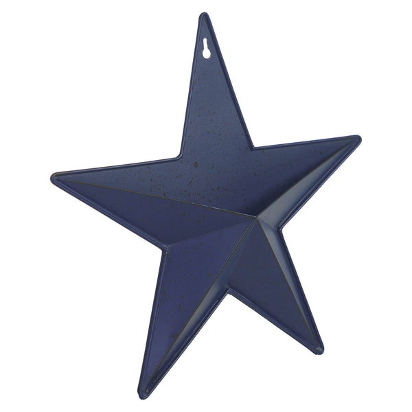 Metal Star Speckled w/ Pocket Navy Distressed 12x12