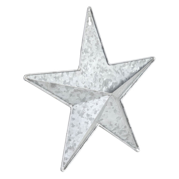 Metal Star w/ Pocket Galvanized 12x12