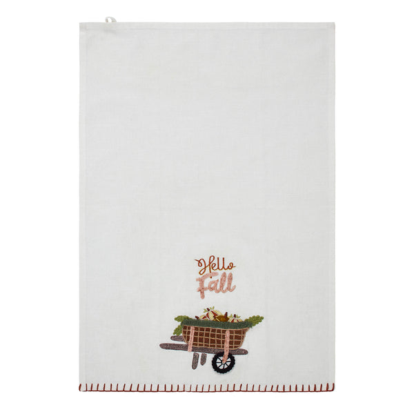 Autumn Harvest Kitchen Dish Towel 19x28 Inch Absorbent Cotton Decorative Home Decor