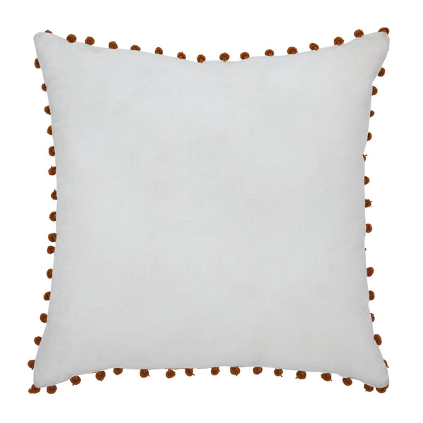 Give Thanks Wreath Pom Pom Pillow 18x18