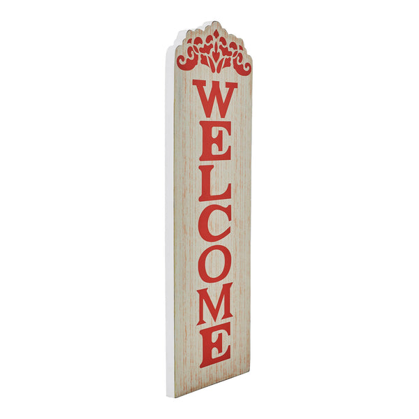 Welcome Harvest Fall Wall Sign 18x6 Inch Rustic MDF Home Decor Plaque Autumn Entryway Wall Art