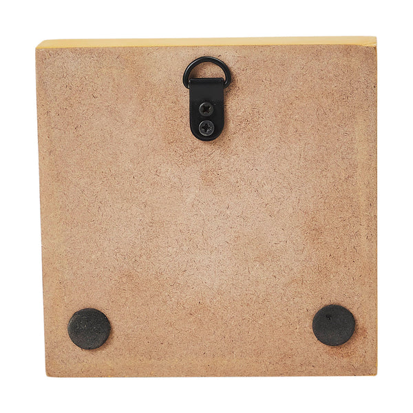 Prim Stars Primitive Halloween Pumpkin Raven MDF Sign 5x5 Mustard Fall Tabletop Home Decor