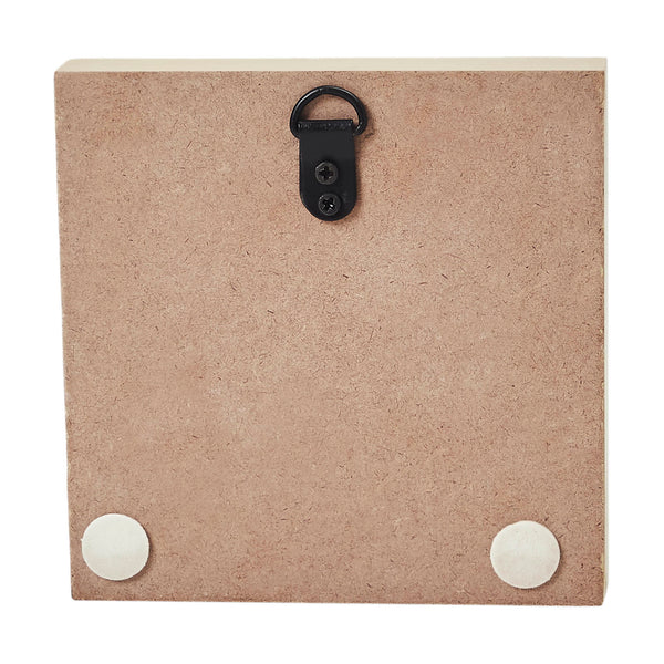 Prim Black Star on Tan Base MDF Sign 5x5