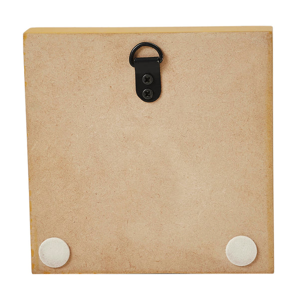 Prim Star Primitive Farmhouse Raven Crow Wall Decor Sign Mustard MDF 5x5 Inch