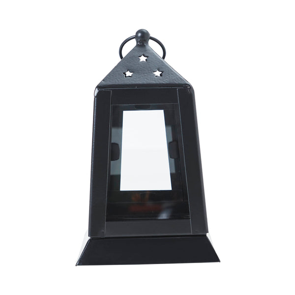 Metal Lantern Black Tealight Holder 7x4.5x4.5