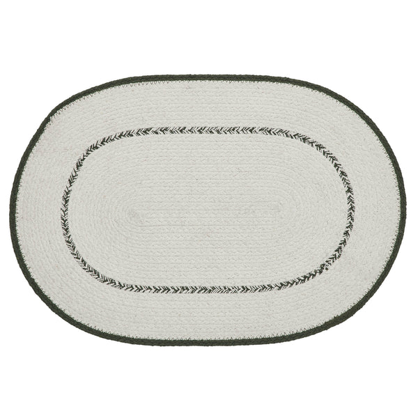 Fall Harvest Pumpkin Oval Placemat 13x19 Farmhouse Stencil Table Mat