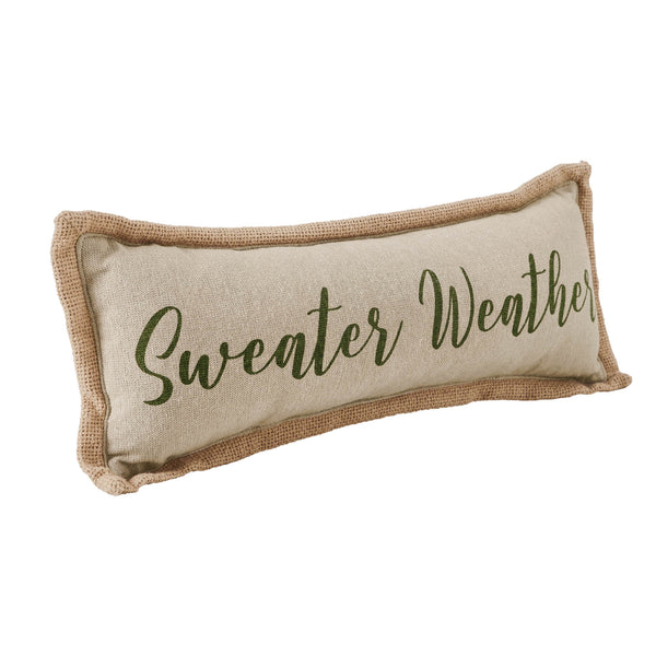 Cozy Fall Farmhouse Pumpkin Bounty Throw Pillow 5x15 Decorative Accent