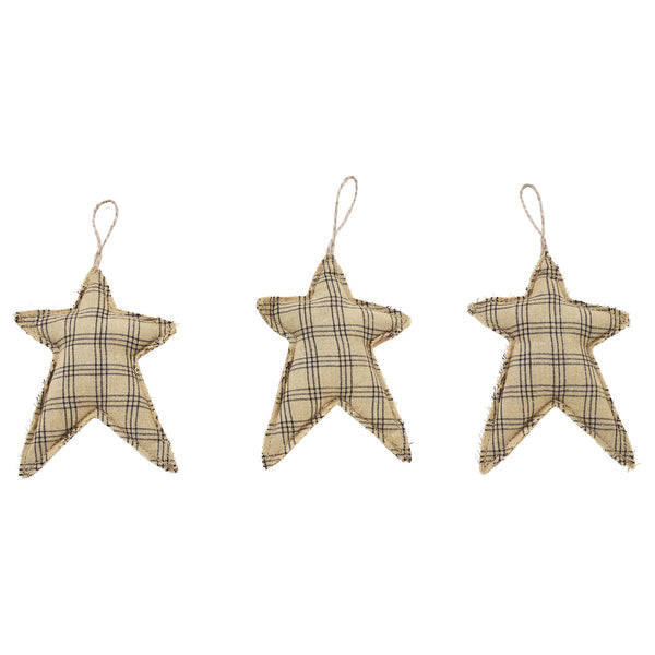 Raven Harvest Primitive Star Bowl Filler Set of 3 (4x3in) Rustic Farmhouse Country Home Decor Accents