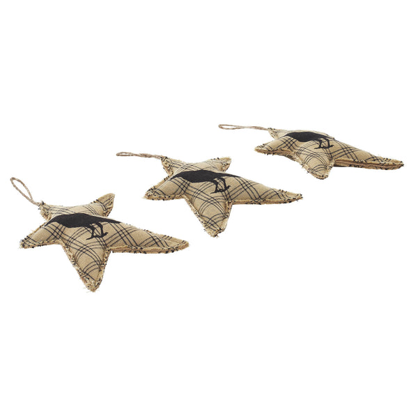 Raven Harvest Primitive Star Bowl Filler Set of 3 (4x3in) Rustic Farmhouse Country Home Decor Accents