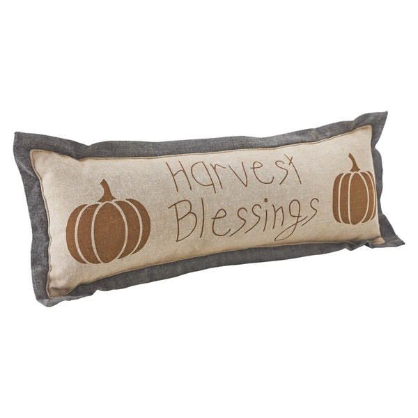 Fall Harvest Pumpkin Lumbar Pillow 5x15 Decorative Autumn Throw Pillow for Home Decor