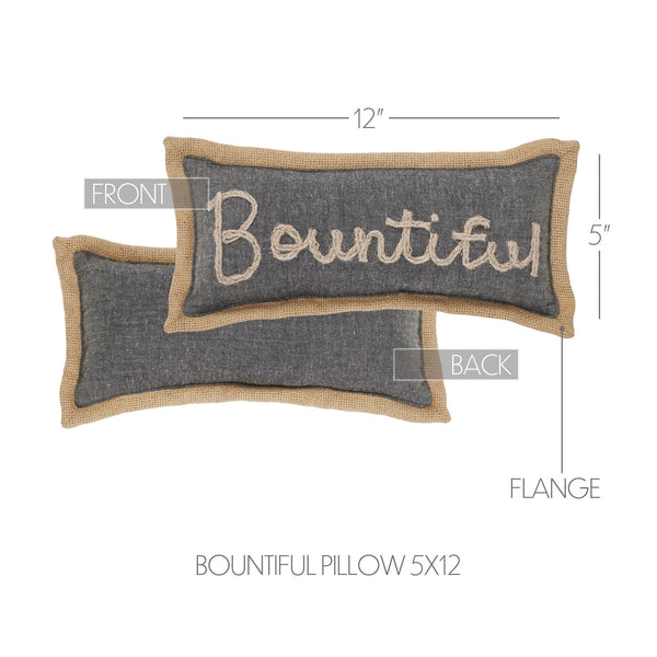 Autumn Fall Harvest Farmhouse Lumbar Throw Pillow, 5x12 Inch Decorative Accent