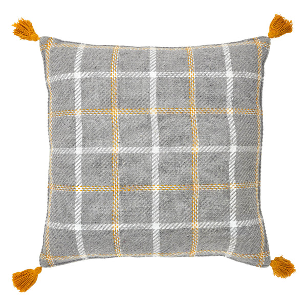 Harvest Blessings Peaceful Thankful Woven Decorative Throw Pillow 14x14 Inch Square Fall Farmhouse Accent